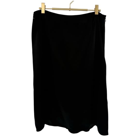 Y2K Deadstock Anne Klein Satin Slip Skirt NWT Flowy Casual Women’s 10 - Picture 1 of 5